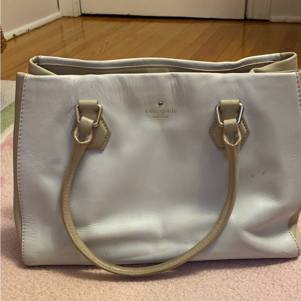 Kate Spade Tote - White and Tan